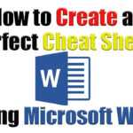 Tutorial | How To Create The Perfect Cheat Sheet Using With Cheat Sheet Template Word