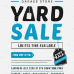 Unique Yard Sale Flyer Template Pertaining To Garage Sale Flyer Template Word