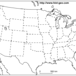 Us States Blank Map (48 States) In United States Map Template Blank