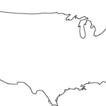 Usa Map Outline Clipart With Regard To United States Map Template Blank
