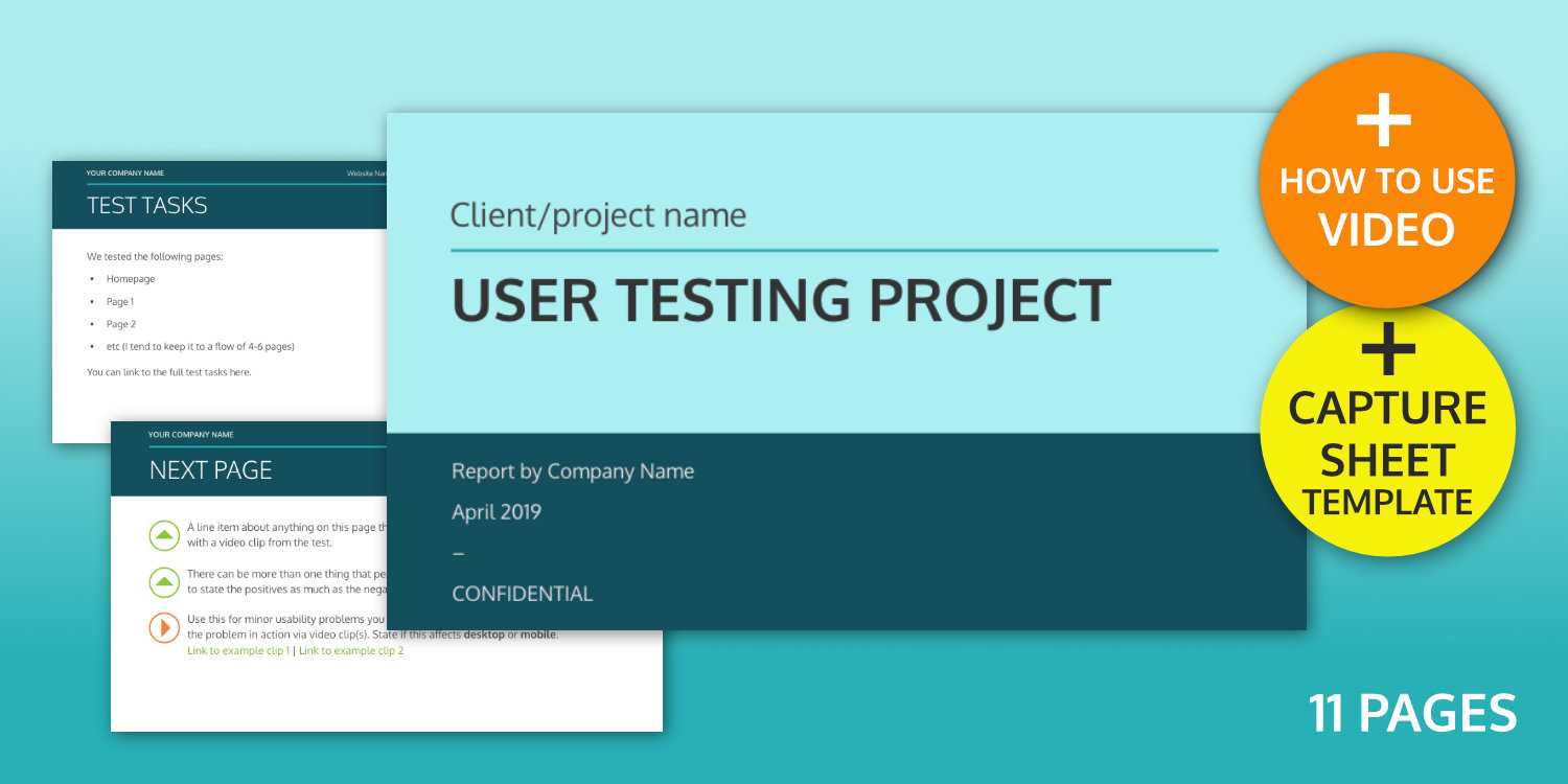 User Testing Report Template – Ux Design Templates Regarding Usability Test Report Template