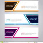 Vector Abstract Design Banner Template. Stock Vector In Website Banner Design Templates