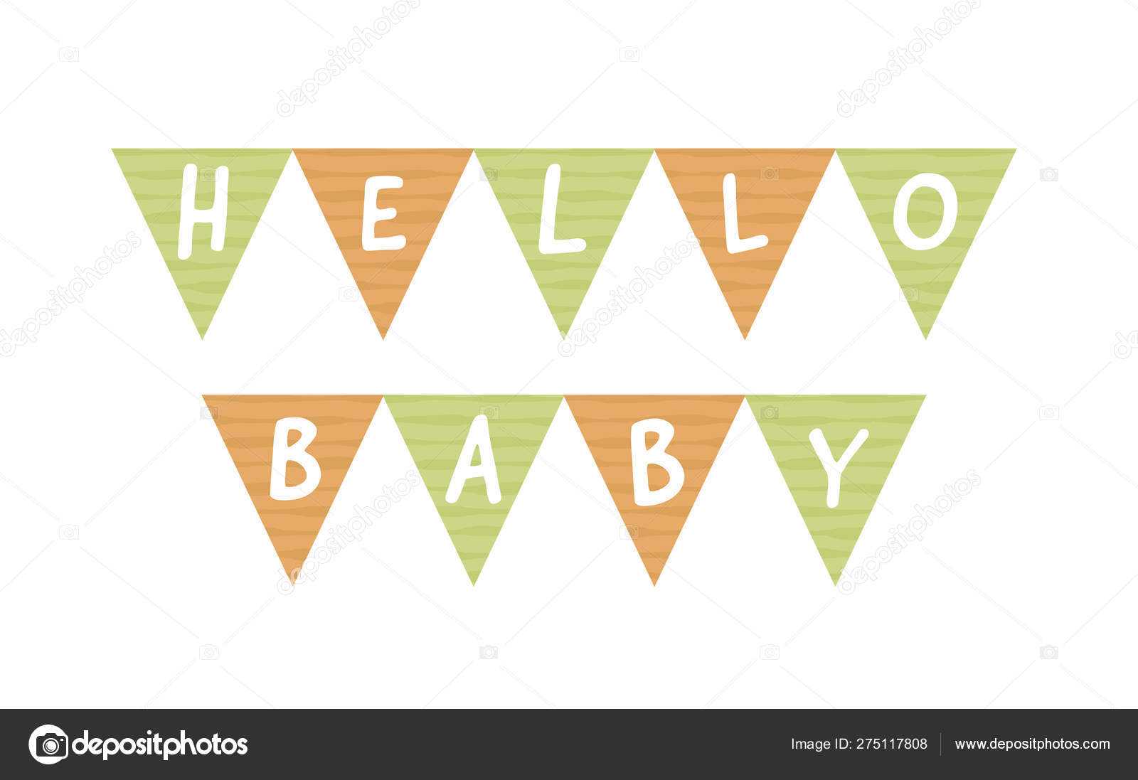 Vector Baby Shower Banner Template. Scandinavian Design With Baby Shower Banner Template