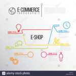 Vector E Commerce E Shop Infographic Report Template Made With Regard To Shop Report Template