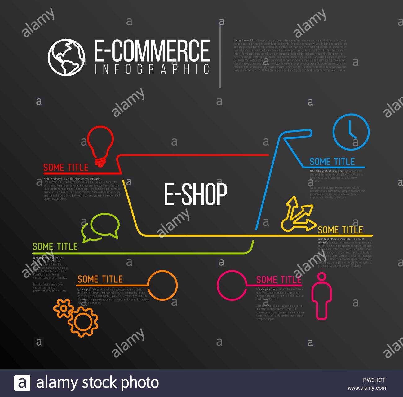 Vector E Commerce E Shop Infographic Report Template Made Within Shop Report Template