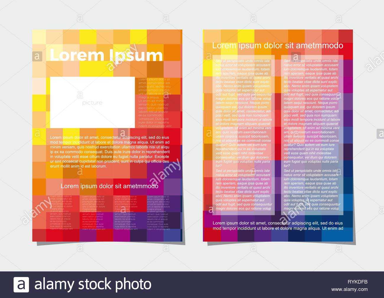 Vector Layout Of A4 Format Modern Cover Design Templates For Pertaining To Magazine Ad Template Word