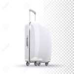 Vector Photo Realistic White Blank Suitcase Layout On Transparent.. Regarding Blank Suitcase Template