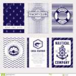 Vector Sea And Nautical Card And Banners. Stock Vector Inside Nautical Banner Template