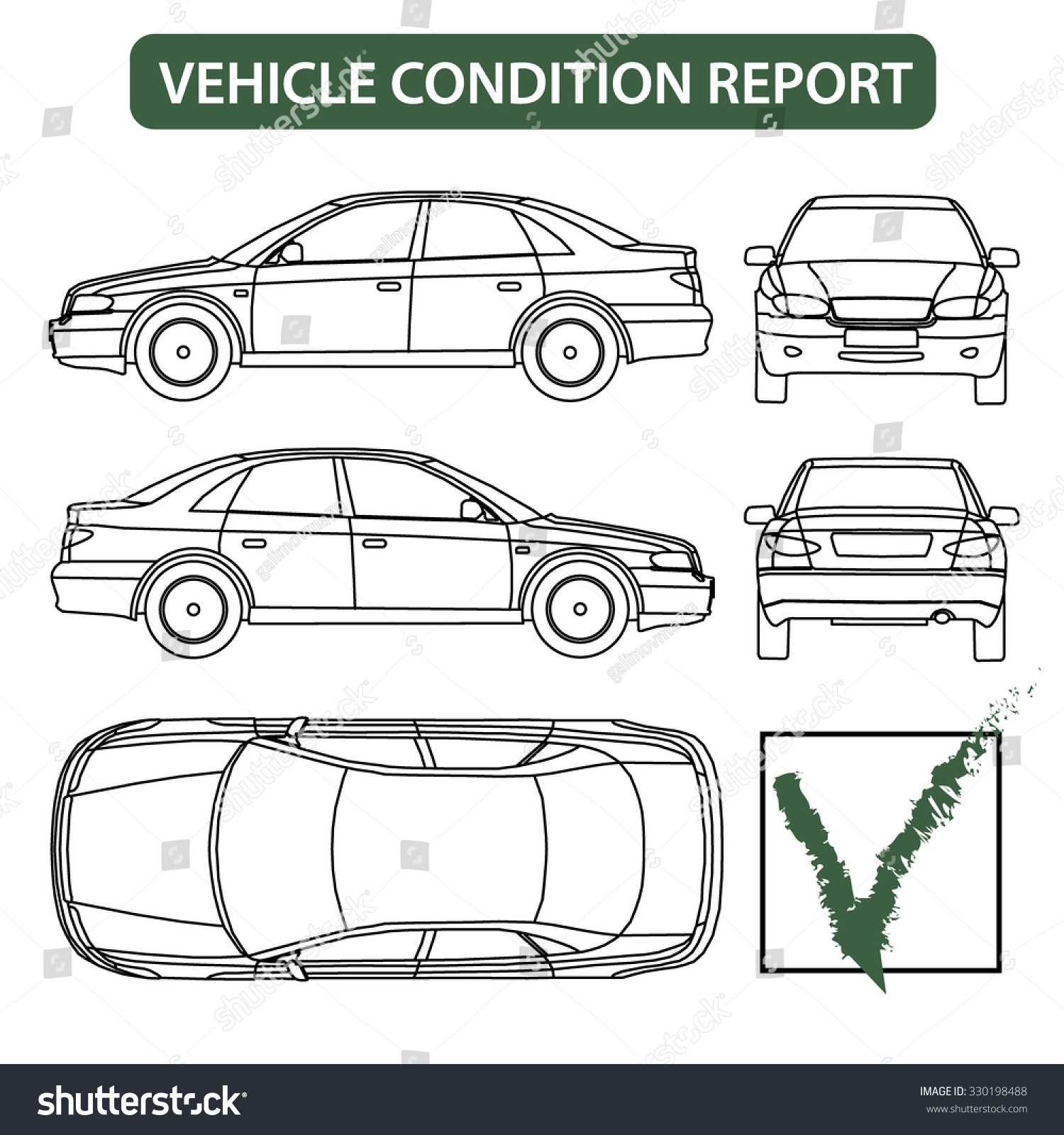 Vehicle Condition Report Images, Stock Photos & Vectors For Truck Condition Report Template