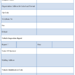 Vehicle Inspection Report Template | Editable Forms Regarding Vehicle Inspection Report Template