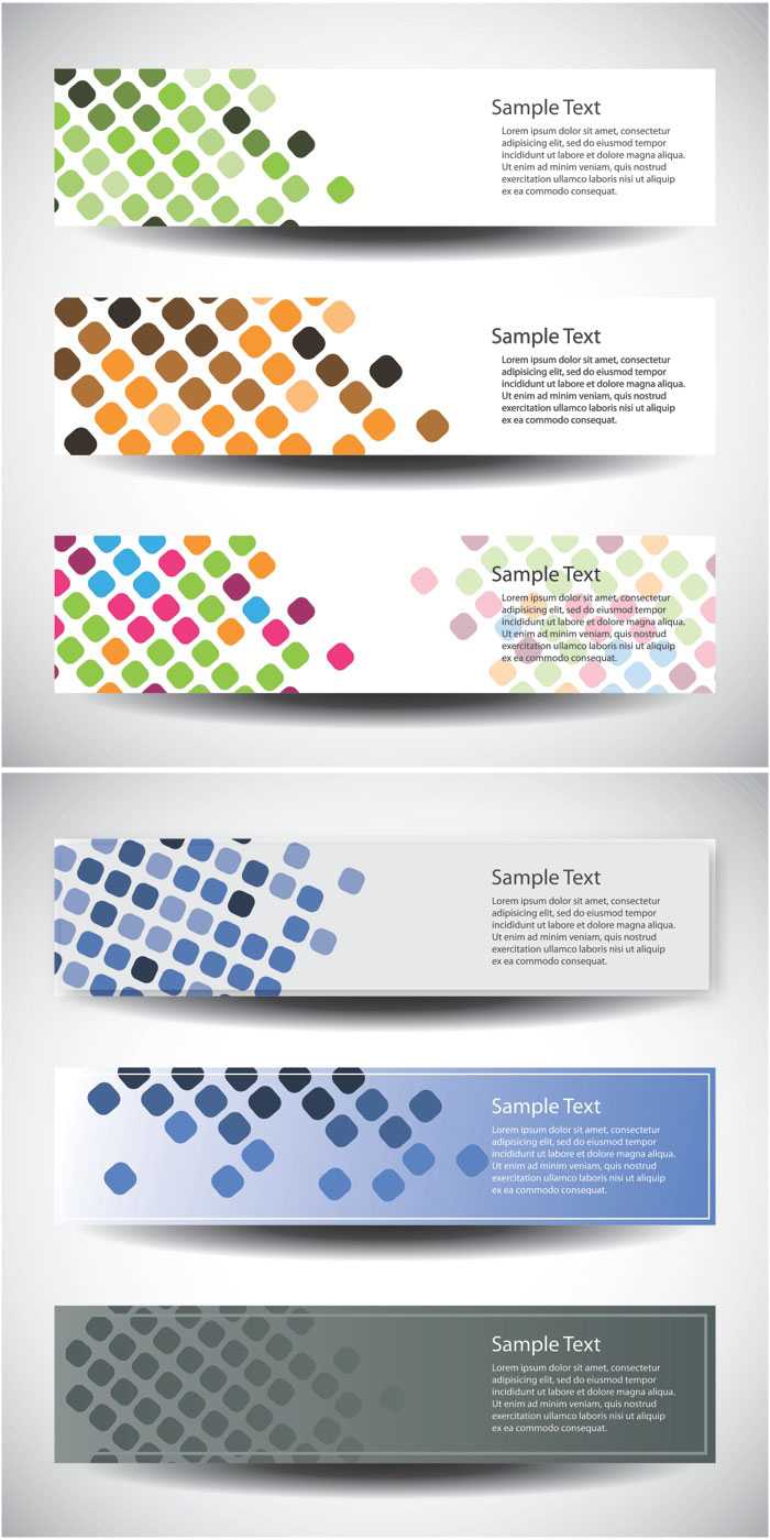 Vertical Banner Templates Vector | Vector Graphics Blog Within Free Website Banner Templates Download