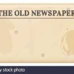 Vintage Newspaper Template. Folded Cover Page Of A News Throughout Old Blank Newspaper Template