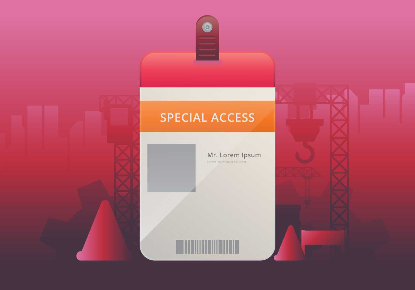 Vip Pass Id Card Template. Realistic Blank Vertical Id For Intended For Blank Magic Card Template