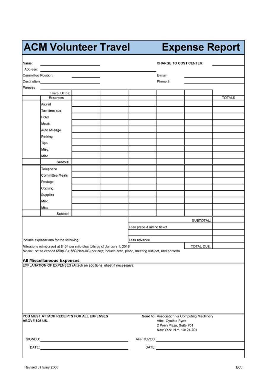 Volunteer Tracking Spreadsheet Travel Expense Vacation Inside Business Trip Report Template
