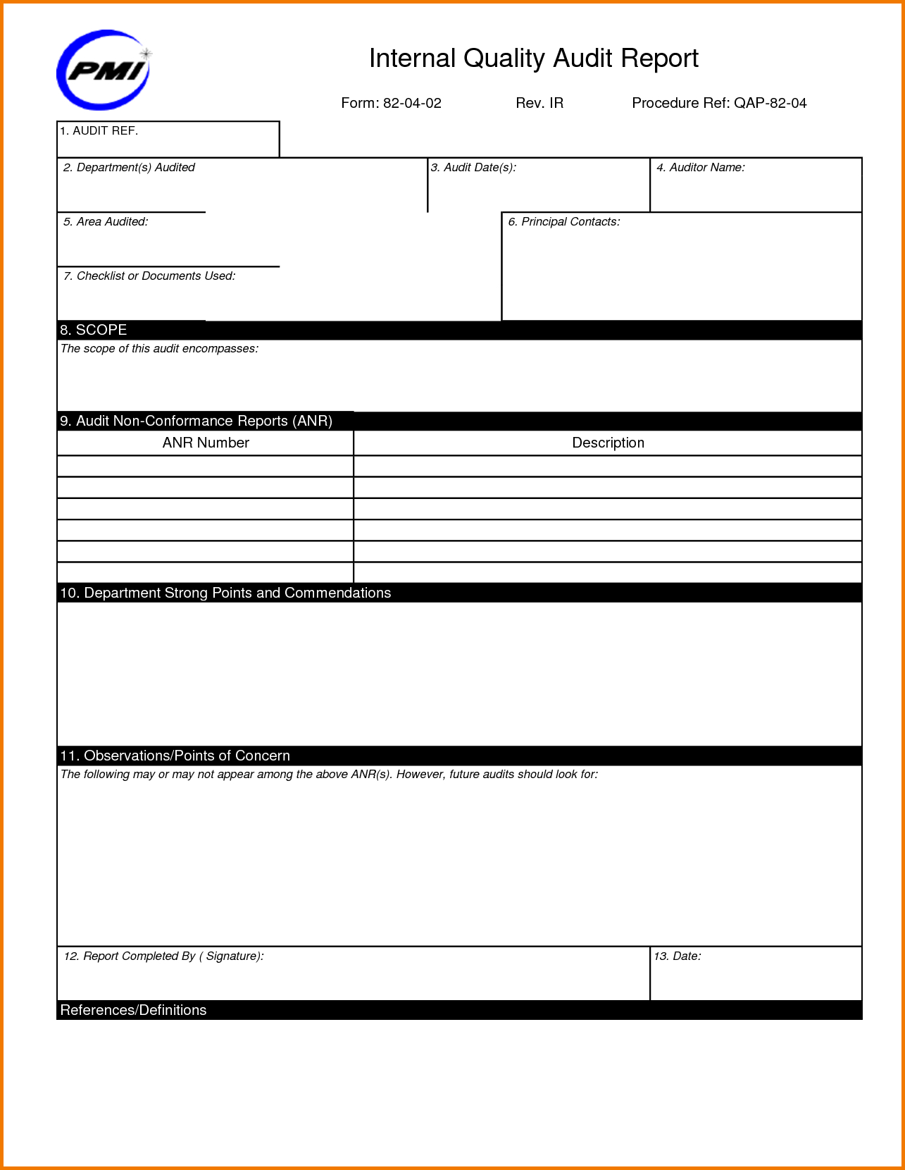 Website Audit Report Template And Audit Report Template Word In Template For Audit Report