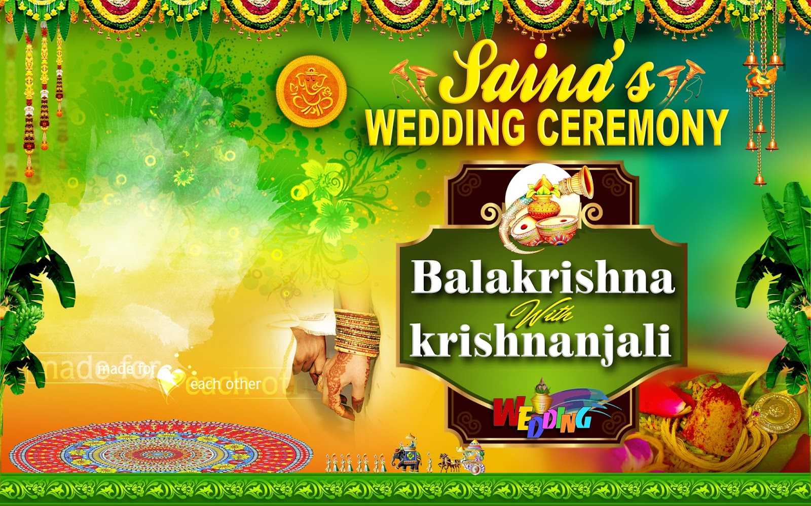 Wedding Banner Design Free Download | Naveengfx With Wedding Banner Design Templates