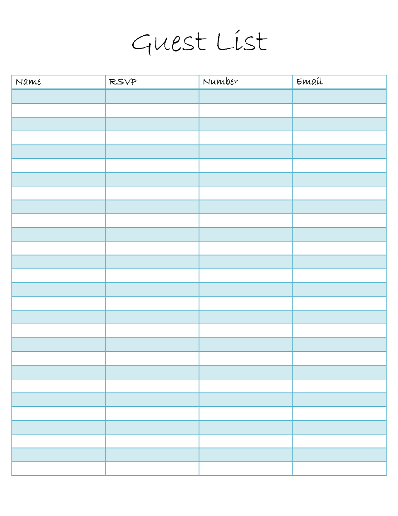 Wedding Guest List Spreadsheet Template Free Excel Microsoft Inside Blank Checklist Template Word