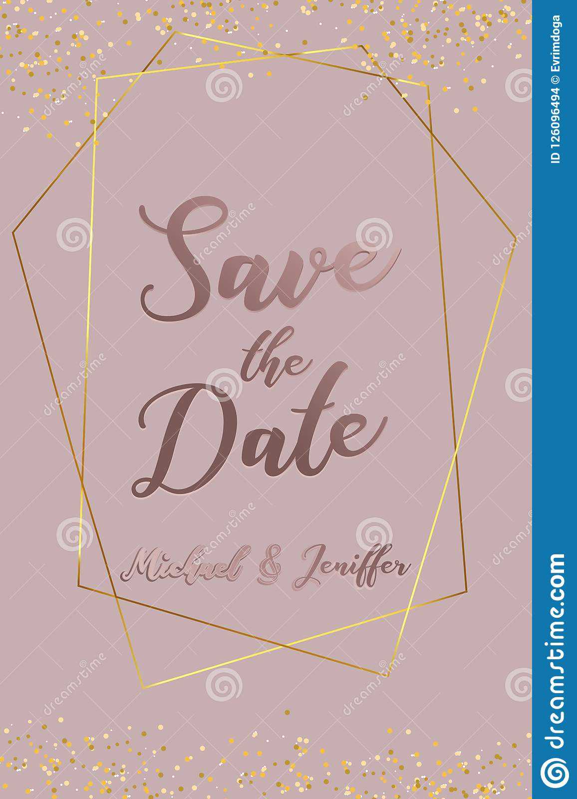 Wedding Invitation, Thank You Card, Save The Date Card Within Save The Date Banner Template