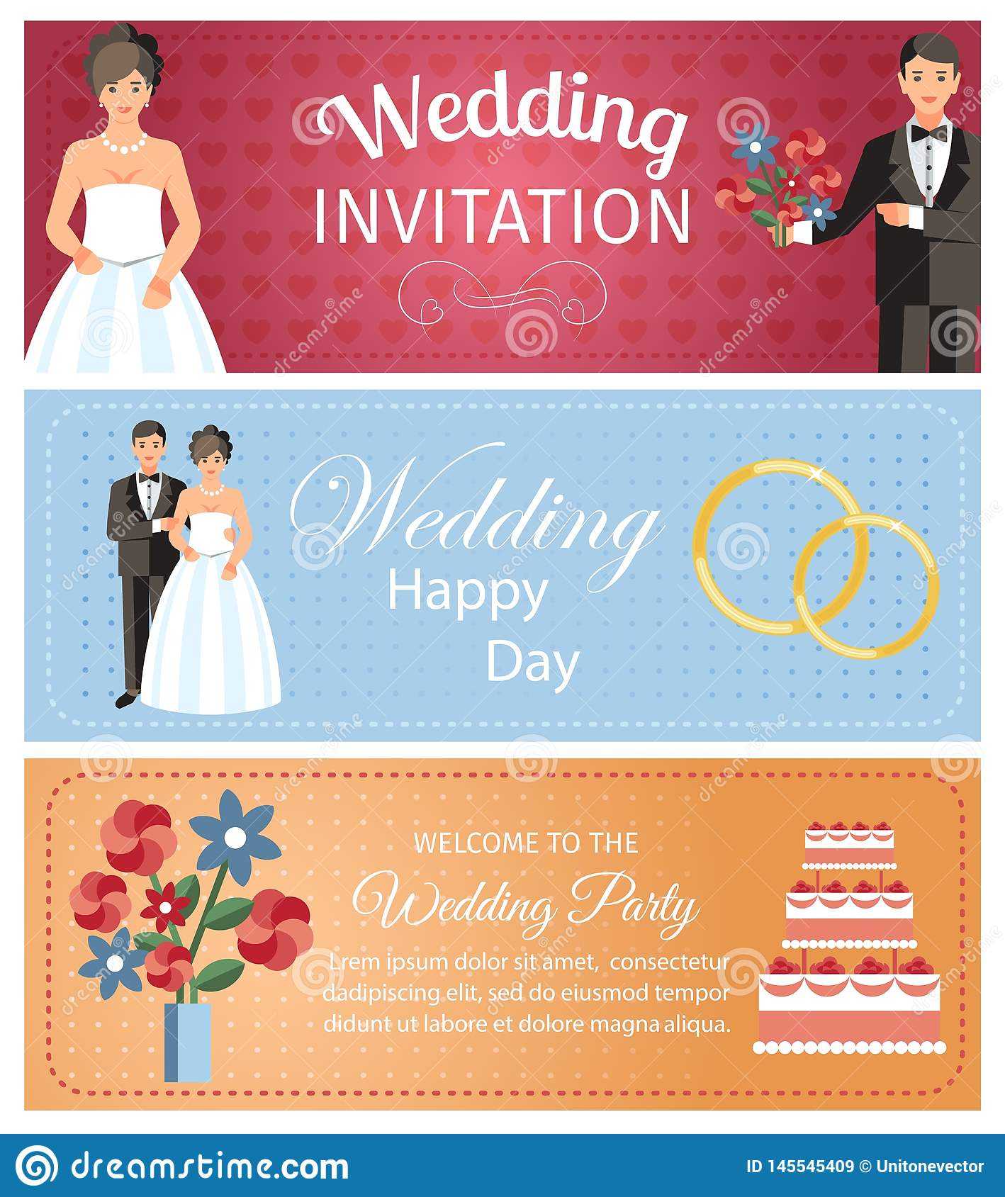 Wedding Organization Services Banner Template Stock Vector Regarding Bride To Be Banner Template