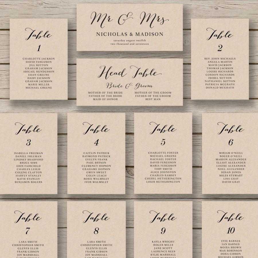 Wedding Seating Chart Template – Printable Seating Chart Pertaining To Wedding Seating Chart Template Word