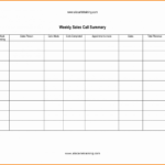 Weekly Call Report Template Within Sales Call Report Template