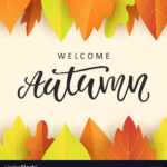 Welcome Autumn Banner Template With Fall Leaves Inside Welcome Banner Template