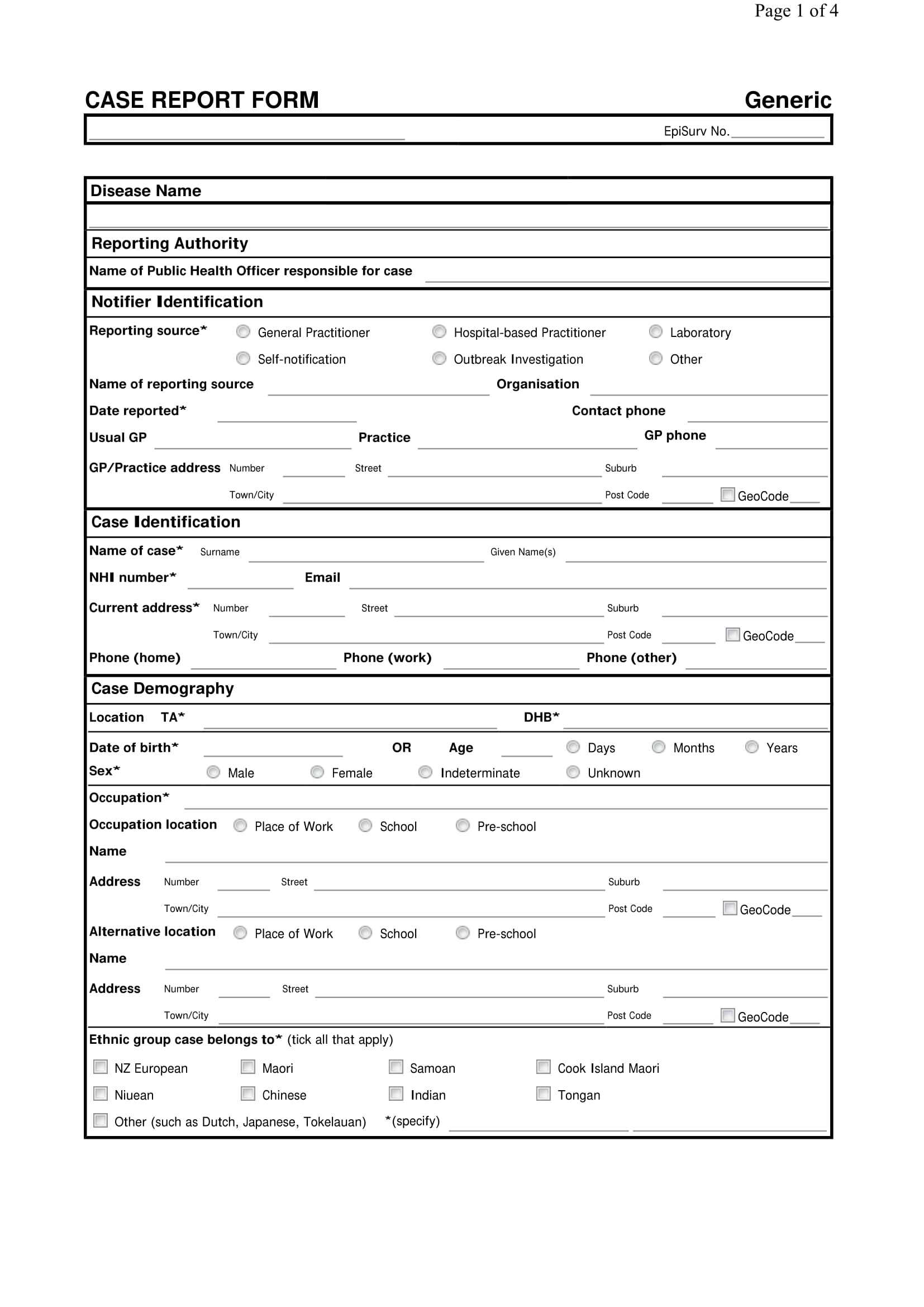 What Is A Case Report Form? [ Importance, Tips, Samples ] With Case Report Form Template Clinical Trials