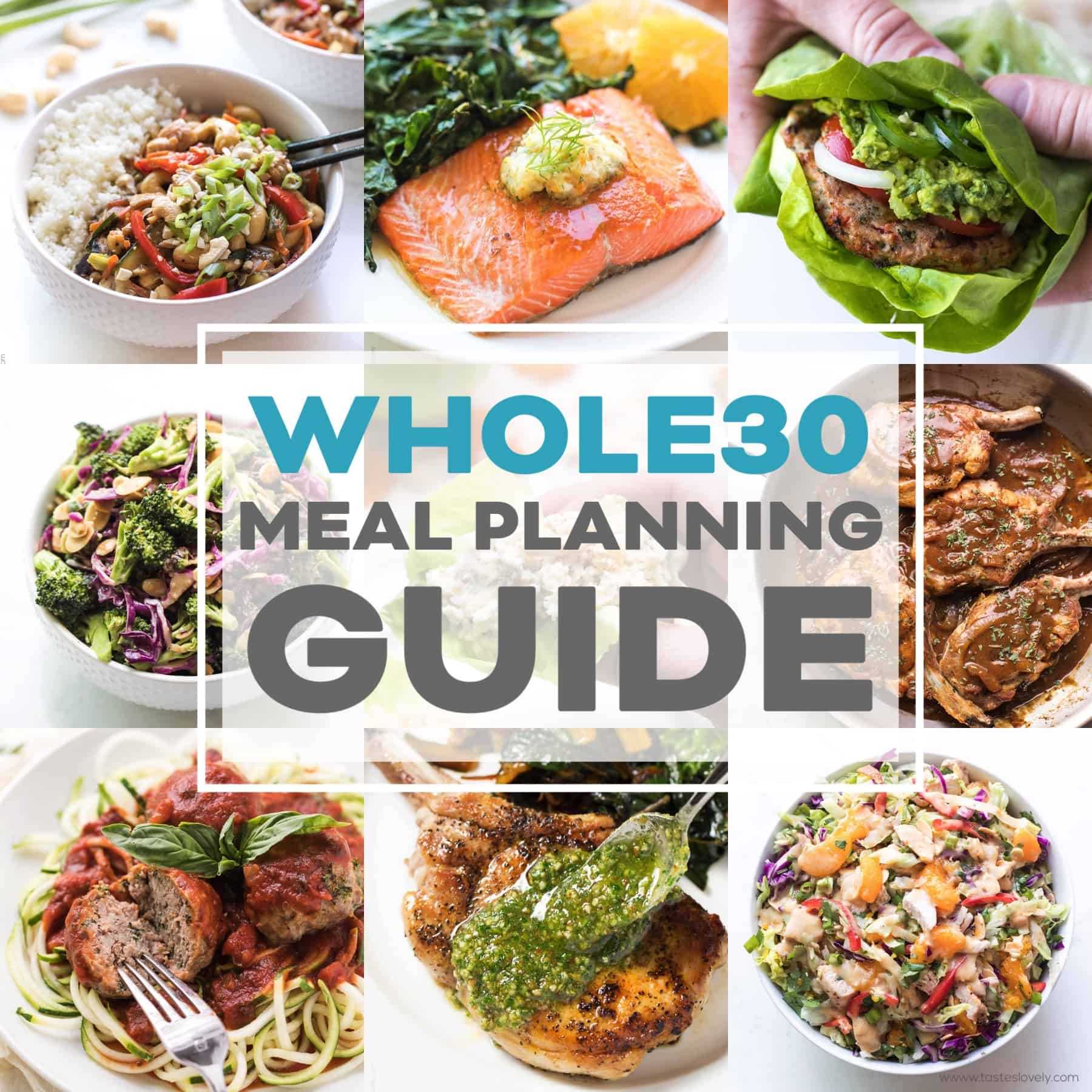 Whole30 Meal Planning Template Guide – Tastes Lovely Regarding Menu Planning Template Word