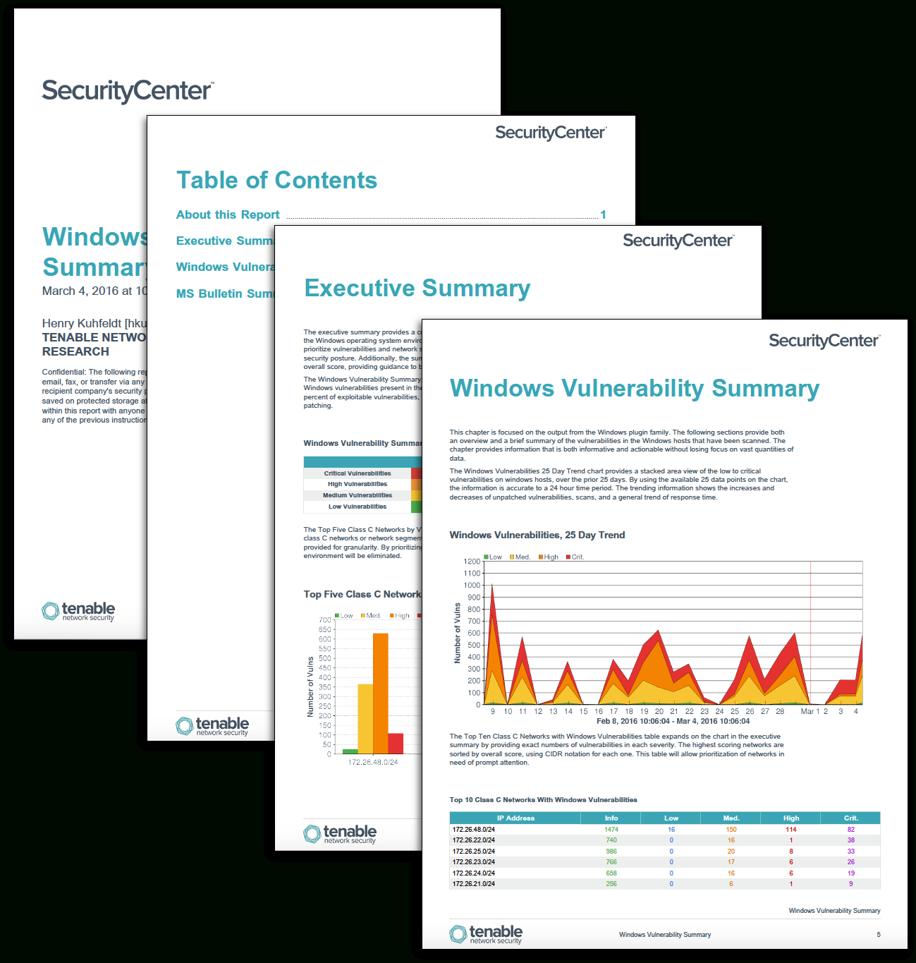 Windows Vulnerability Summary Report – Sc Report Template With Nessus Report Templates