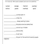 Wonders Second Grade Unit Two Week Three Printouts Throughout Vocabulary Words Worksheet Template