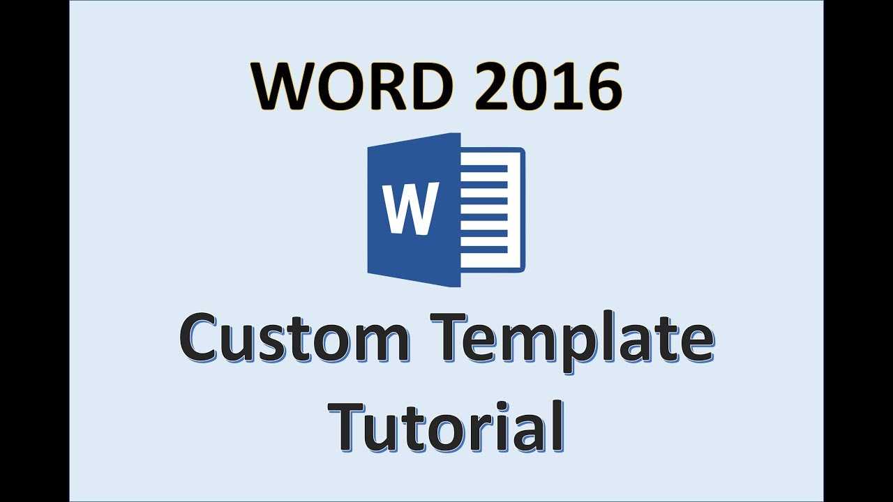 Word 2016 – Creating Templates – How To Create A Template In Ms Office –  Make A Template Tutorial For How To Insert Template In Word