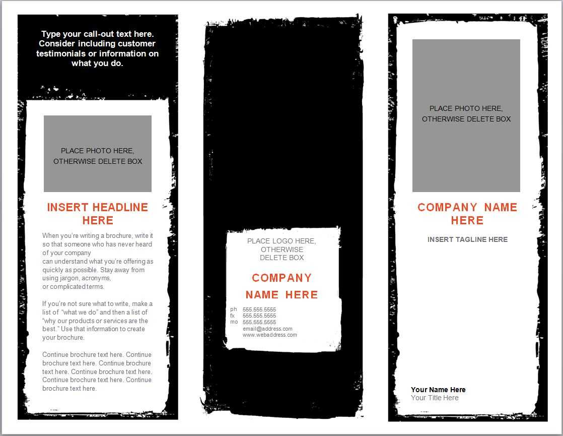 Word Brochure Template | Brochure Template Word Intended For Free Brochure Templates For Word 2010