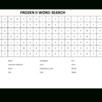 Word Search Frozen 2 With Answers | Templates At Pertaining To Word Sleuth Template