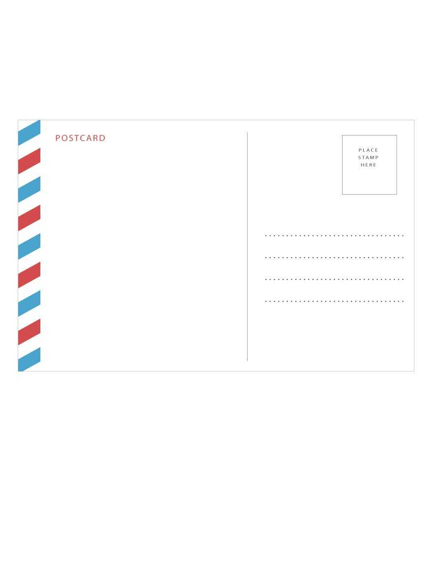 Word Templates For Postcards - Papele.alimentacionsegura Intended For Free Blank Postcard Template For Word