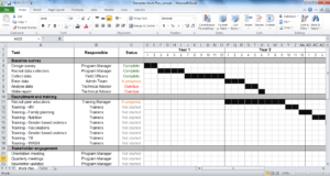 Work Plan Template | Tools4Dev with regard to Work Plan Template Word