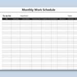 Work Schedule Spreadsheet Template Free Excel Templates Job Intended For Work Plan Template Word