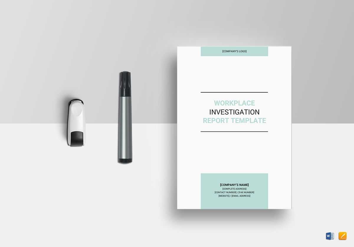 Workplace Investigation Report Template With Regard To Workplace Investigation Report Template