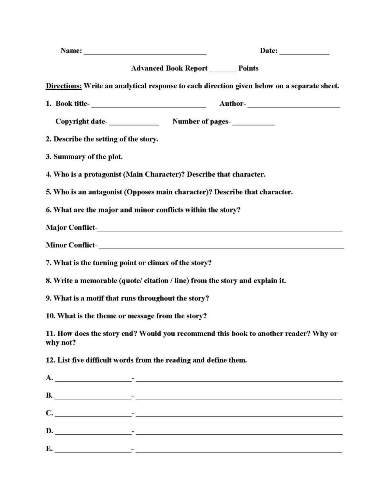 Worksheet 4Th Grade Report | Printable Worksheets And Within Book Report Template 4Th Grade