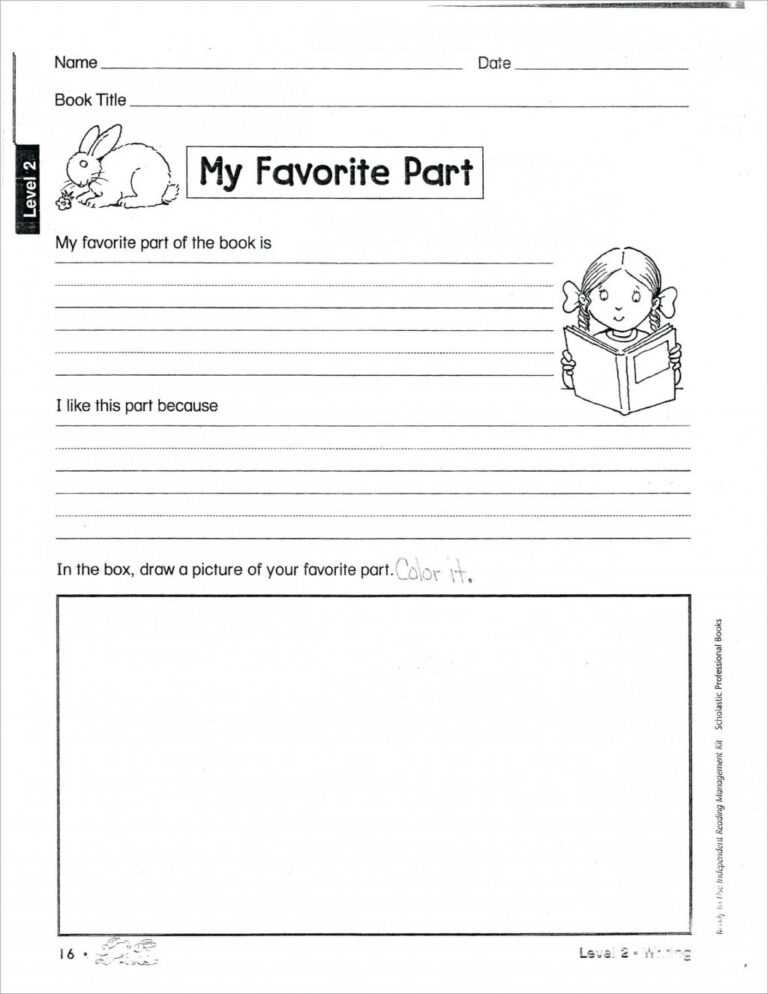 2Nd Grade Book Report Template