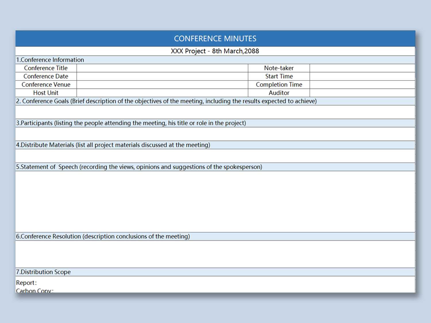 Wps Template – Free Download Writer, Presentation Intended For Conference Report Template