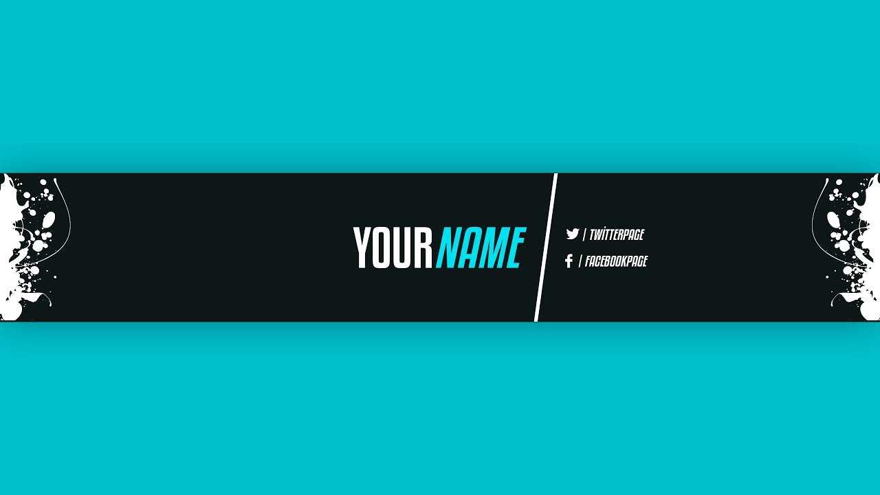 Youtube Banner Template #21 (Adobe Photoshop) With Adobe Photoshop Banner Templates